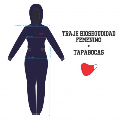 TRAJE BIOSEGURIDAD FEMENINO CEO